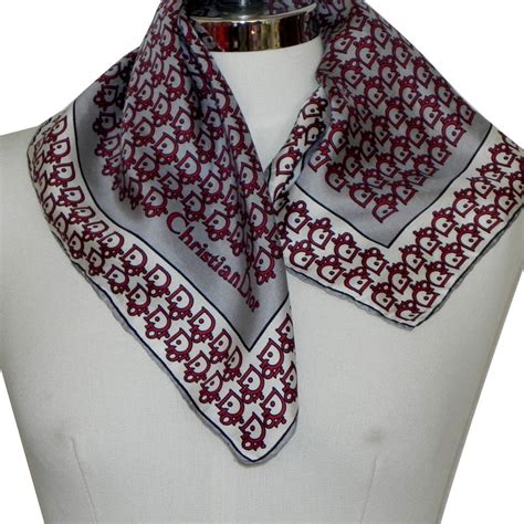 dior scarf white|christian dior silk scarf price.